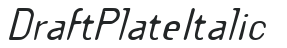 Draft Plate Italic preview
