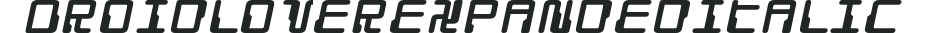 Droid Lover Expanded Italic preview