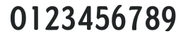 DundeeBoldCondTab numbers preview