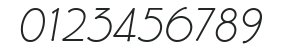 Eaglefeather-LightItalic numbers preview