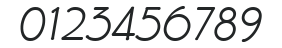 EaglefeatherInformal-RegItalic numbers preview