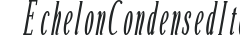 Echelon Condensed Italic preview