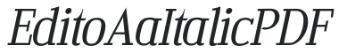 Edito AaItalic PDF preview