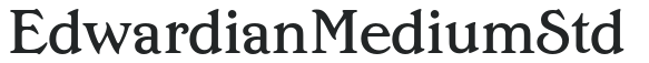 EdwardianMediumStd letters preview