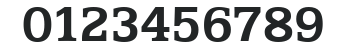 EgyptianText Bold numbers preview