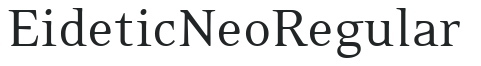 EideticNeoRegular preview