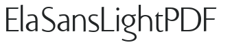 Ela Sans Light PDF preview