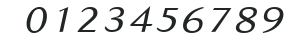 Ela Sans SemiLight Caps Italic PDF numbers preview