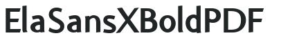 Ela Sans XBold PDF preview