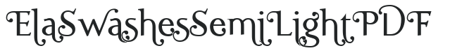 Ela Swashes SemiLight PDF preview
