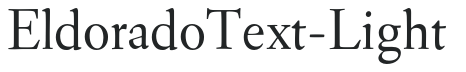 EldoradoText-Light preview