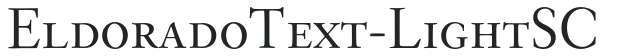 EldoradoText-LightSC preview