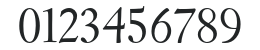 EldoradoText-LightSC numbers preview