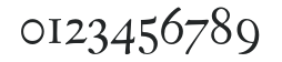 EldoradoText-Light numbers preview
