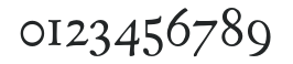 EldoradoText-Roman numbers preview