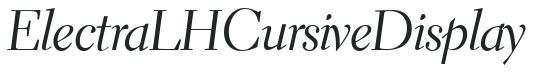 ElectraLHCursiveDisplay preview