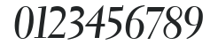 Electra LT Bold Cursive Display numbers preview