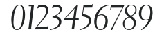 ElectraLTStd-CursiveDisplay numbers preview