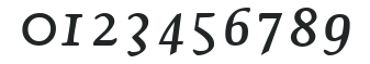 ElegansScriptSSK Bold numbers preview