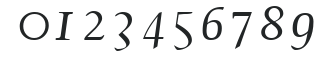 ElegansScriptSSK numbers preview
