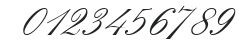ElegantHandTwo-Regular numbers preview