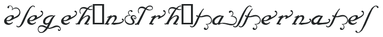 Elegeion Script Alternates preview