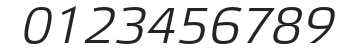 Elektra Light Pro Italic numbers preview
