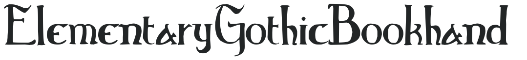 Elementary Gothic Bookhand preview