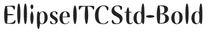 EllipseITCStd-Bold letters preview