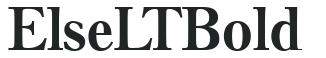 Else LT Bold preview