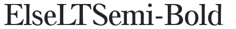 Else LT Semi-Bold preview