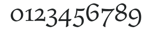 ElysiumSmallCapsPlain numbers preview