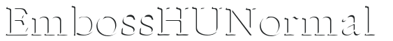 Emboss HU Normal letters preview
