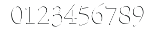 Embossed Regular numbers preview