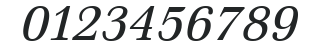Emona Italic numbers preview