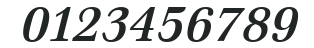 Emona SemiBold Italic numbers preview
