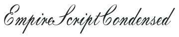 EmpireScriptCondensed letters preview