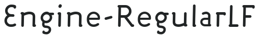 Engine-RegularLF letters preview
