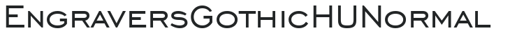EngraversGothic HU Normal letters preview