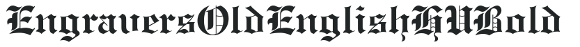 Engravers' OldEnglish HU Bold preview