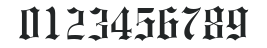 Engravers' OldEnglish HU Normal numbers preview
