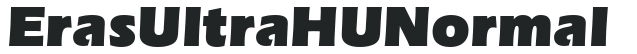 Eras Ultra HU Normal letters preview