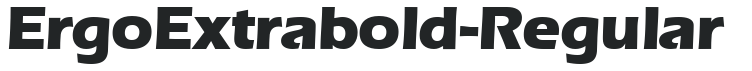 ErgoExtrabold-Regular preview