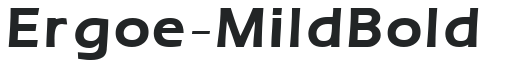 Ergoe-Mild Bold preview