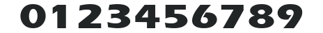 Ergoe Extrabold Expanded numbers preview