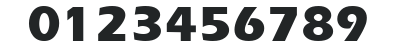Ergoe Extrabold numbers preview
