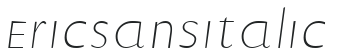 EricSans Italic preview