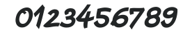Escript LT Bold Italic numbers preview