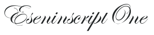 Esenin script One preview