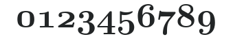 Euclid Math One Bold numbers preview